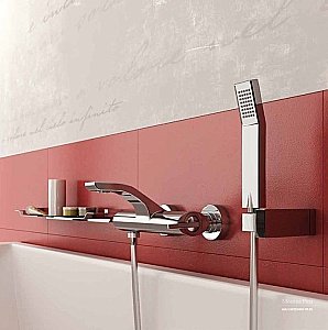 Смеситель для ванны с душем Webert Wolo WO980201015 купить в интернет-магазине сантехники Sanbest