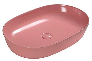 Раковина накладная SantiLine SL-1017P персиковая матовая купить в интернет-магазине Sanbest