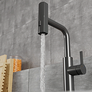 Смеситель для кухни Rush Tinos TI3732-18Grey графит купить в интернет-магазине сантехники Sanbest