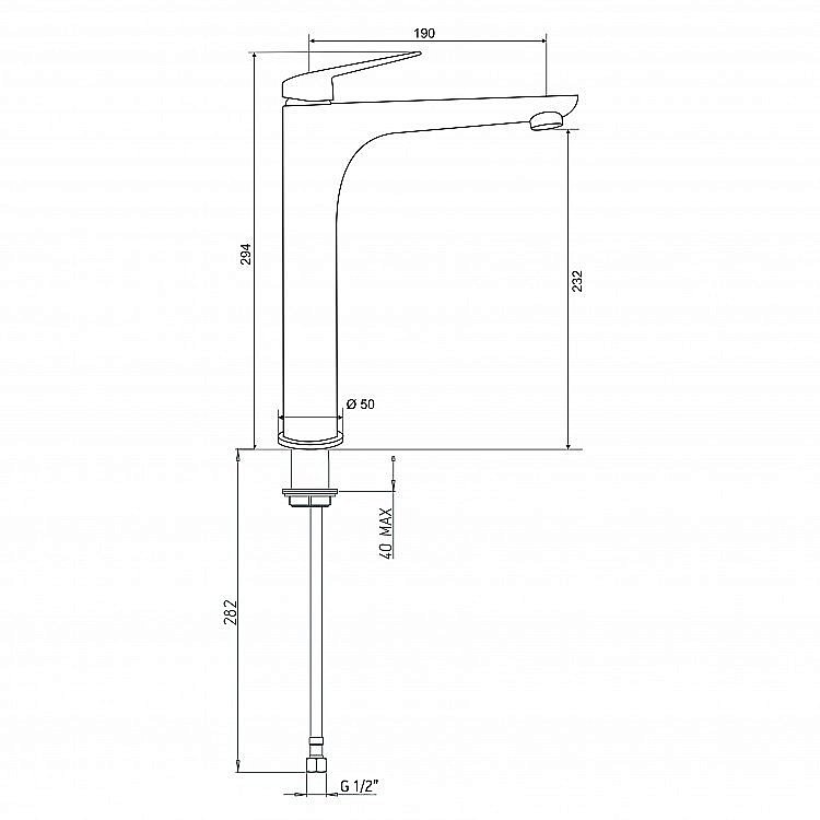 Смеситель для раковины PAINI Laguna LACR205LL хром купить в интернет-магазине сантехники Sanbest