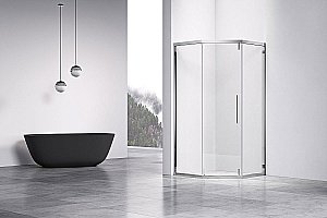 Душевой уголок Vincea SHOW VSP1-4SH100CL 100x100 стекло прозрачное/профиль хром купить в интернет-магазине Sanbest