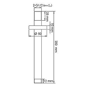 Держатель верхнего душа WasserKraft A353 золото матовое купить в интернет-магазине сантехники Sanbest