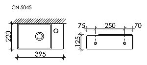 Раковина Ceramica Nova Element 39 CN5045 купить в интернет-магазине Sanbest