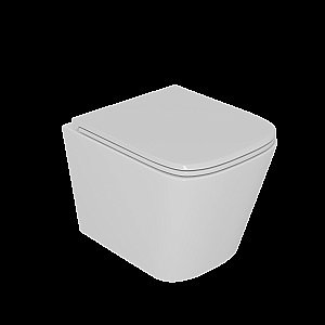 Унитаз подвесной D&K Berlin DT1436516 белый, безободковый, с крышкой микролифт, слив торнадо купить в интернет-магазине Sanbest