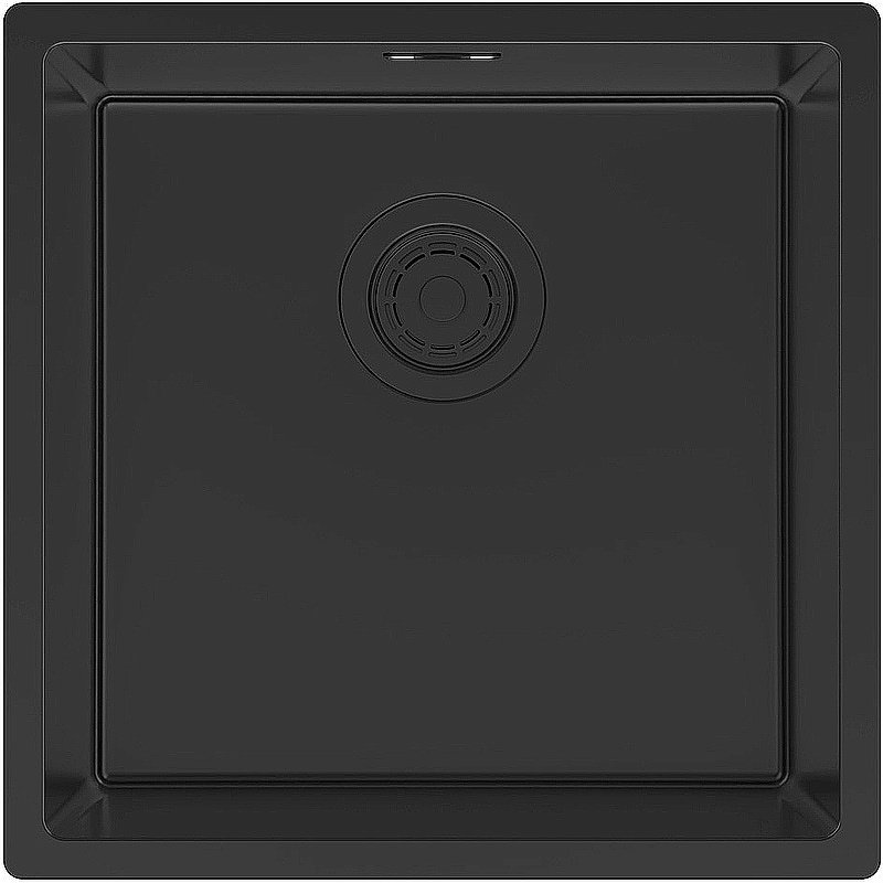 Кухонная мойка Paulmark Lassan 44 LA44-MBN черная матовая купить в интернет-магазине сантехники Sanbest