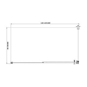 Душевой уголок Aquanet Delta NPE1131 120x80 стекло прозрачное/профиль хром купить в интернет-магазине Sanbest