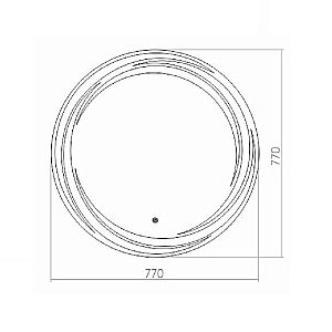Зеркало Azario Милуз 77 в ванную от интернет-магазине сантехники Sanbest