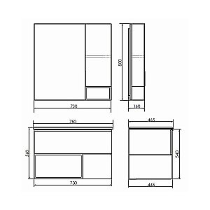 Тумба с раковиной Comforty Франкфурт 00-00011080 75 бетон светлый для ванной в интернет-магазине Sanbest