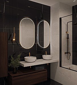 Тумба с раковиной и столешницей Armadi Art Flat 140 темный дуб для ванной в интернет-магазине Sanbest