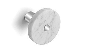 Крючок Bertocci Carrarino 124 4711 0000 белый мрамор/хром купить в интернет-магазине сантехники Sanbest