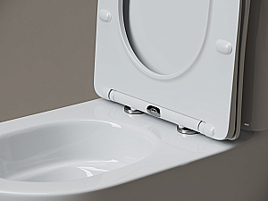 Унитаз напольный Ceramica Nova Highlight CN1802T-B/CN1802T-T белый, безободковый, с крышкой микролифт, слив торнадо купить в интернет-магазине Sanbest