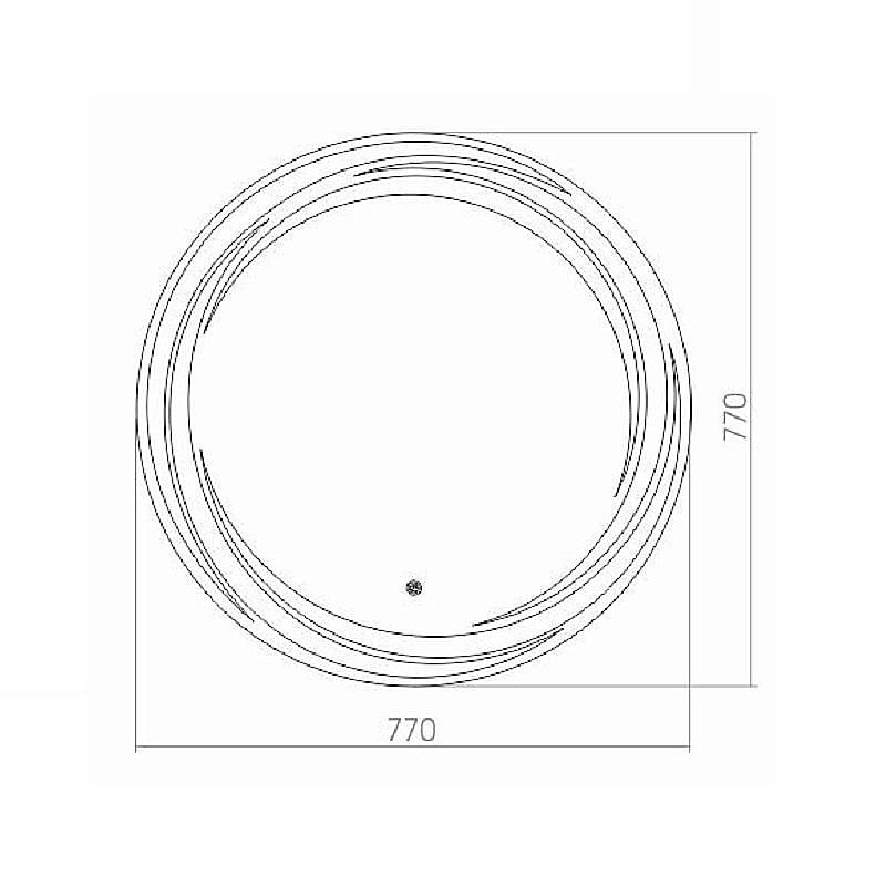 Зеркало Azario Милуз 77 в ванную от интернет-магазине сантехники Sanbest