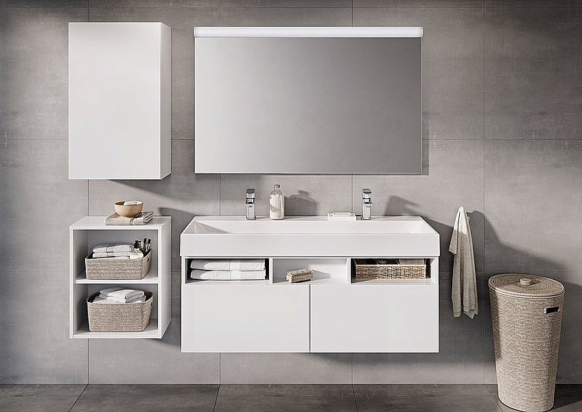 Тумба с раковиной Ravak NATURAL X000001053 120 белая для ванной в интернет-магазине Sanbest