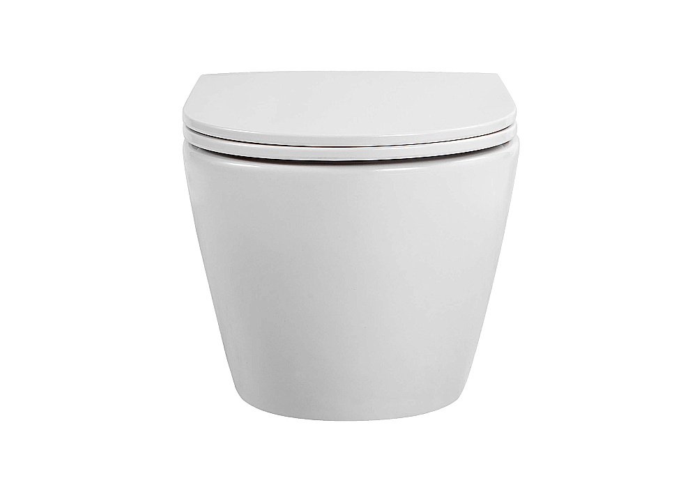 Унитаз подвесной Aquatek Европа AQ1900T-00 белый, с крышкой микролифт, безободковый, слив-торнадо купить в интернет-магазине Sanbest