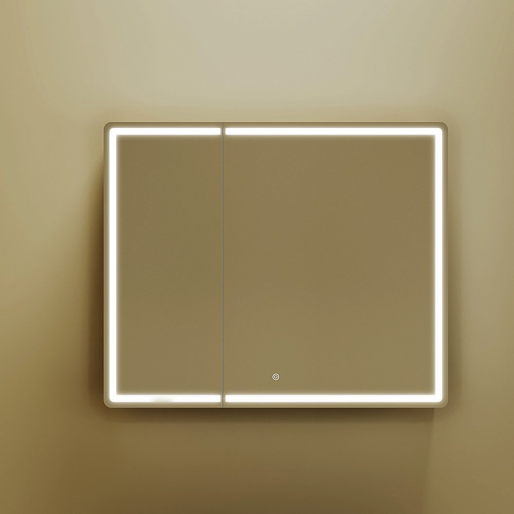 Зеркальный шкаф Sancos Mirror MI90ECH дуб чарльстон купить в интернет-магазине сантехники Sanbest