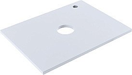 Столешница для раковины Aquanet Арт 60 белый матовый для ванной в интернет-магазине сантехники Sanbest