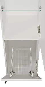 Пенал напольный с Б/К Misty Марта 35 П-Мрт05035-011 белый для ванной в интернет-магазине сантехники Sanbest