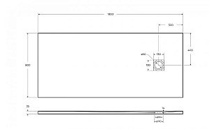 Душевой поддон BelBagno UNO TRAY-MR-UNO-AH-180/80-35-W-CR 180х80 белый купить в интернет-магазине Sanbest