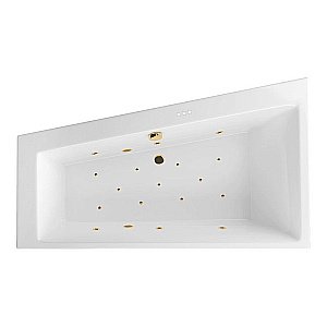 Ванна акриловая EXCELLENT Sfera Slim RELAX WAEX.SFL17S.RELAX.GL 170x100 белая с гидромассажем купить в интернет-магазине Sanbest