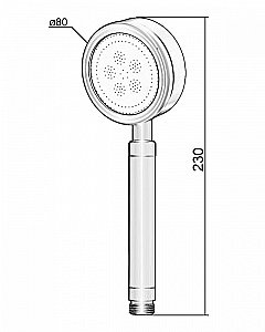 Душевая лейка Orange LM33PDb черный купить в интернет-магазине сантехники Sanbest