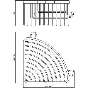 Полка Rav-Slezak Colorado COA0801ZK золотистая крацованная купить в интернет-магазине сантехники Sanbest