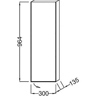 Полуколонна подвесная Jacob Delafon FORMILIA 30 см для ванной в интернет-магазине сантехники Sanbest
