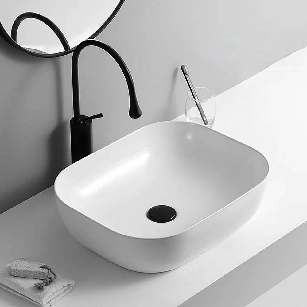 Раковина накладная RGW GS-23 80121023-01 белая купить в интернет-магазине Sanbest