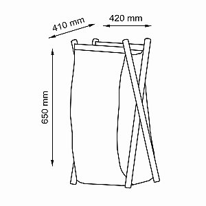 Корзина для белья WasserKRAFT Nau WB-771-L купить в интернет-магазине сантехники Sanbest