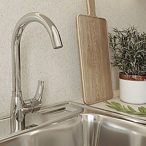 Смеситель для кухни Milardo Meal M07SB0JM05 хром купить в интернет-магазине сантехники Sanbest