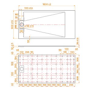 Душевой поддон RGW TUS-W 553702918-01 90x180 белый купить в интернет-магазине Sanbest