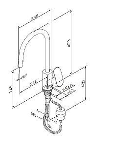 Смеситель для кухни AM.PM Like F8012000 купить в интернет-магазине сантехники Sanbest