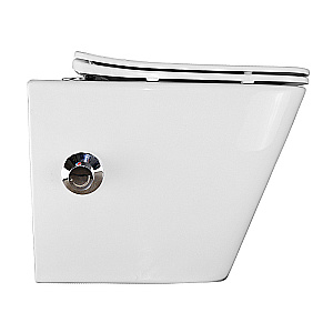 Унитаз подвесной с функцией биде Azario Hugo AZ-10007 белый, безободковый, с крышкой микролифт купить в интернет-магазине Sanbest