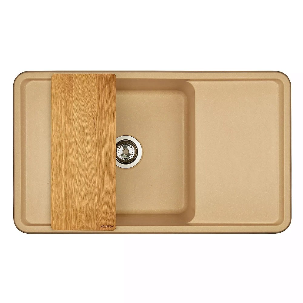 Мойка кухонная Акватон Беллис 87 латте купить в интернет-магазине сантехники Sanbest