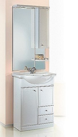 Тумба с раковиной AQWELLA Барселона 55 Т5/2 для ванной в интернет-магазине Sanbest