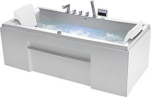 Ванна акриловая Gemy Face to You G9076 K 177x81 белая с гидромассажем купить в интернет-магазине Sanbest
