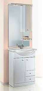 Тумба с раковиной AQWELLA Барселона 55 Т5/2 для ванной в интернет-магазине Sanbest