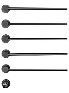 Полотенцесушитель электрический встраиваемый WONZON & WOGHAND MÜNCHEN, Темный графит (WW-A355-GM) купить в интернет-магазине сантехники Sanbest