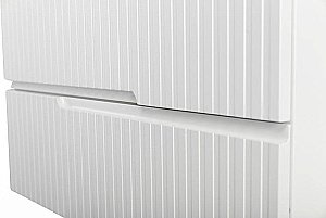 Тумба с раковиной Cezares DUET-N 80 DUET-N-800-2C-SO-BO белая матовая для ванной в интернет-магазине Sanbest