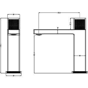 Смеситель для раковины Boheme QUAD 159-G золото купить в интернет-магазине сантехники Sanbest