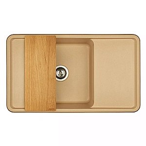 Мойка кухонная Акватон Беллис 87 латте купить в интернет-магазине сантехники Sanbest