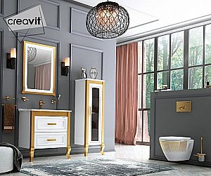 Унитаз подвесной CREAVIT Terra TP325.001T0 белый с декором купить в интернет-магазине Sanbest