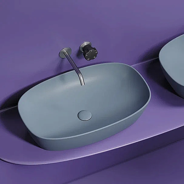 Раковина Ceramica Nova Element 60 CN6049MHL серо-голубая матовая купить в интернет-магазине Sanbest