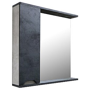 Зеркало со шкафом Loranto Florena 70 темный бетон купить в интернет-магазине сантехники Sanbest