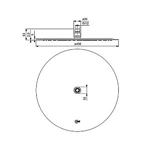 Верхний душ Ideal Standard IdealRain Luxe B0386MY купить в интернет-магазине сантехники Sanbest