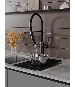 Смеситель для кухни Agger Elegant A3252544 черный матовый купить в интернет-магазине сантехники Sanbest