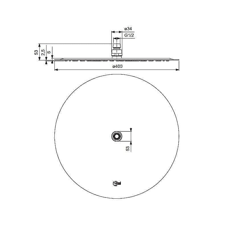 Верхний душ Ideal Standard IdealRain Luxe B0386MY купить в интернет-магазине сантехники Sanbest