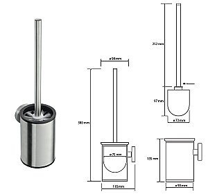 Ёршик подвесной Bemeta Neo 102313075 купить в интернет-магазине сантехники Sanbest