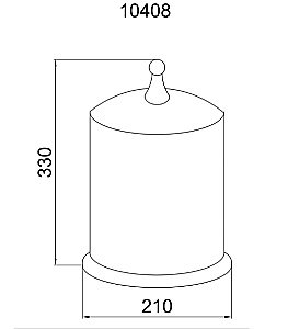 Мусорное ведро Boheme Imperiale 10408 купить в интернет-магазине сантехники Sanbest