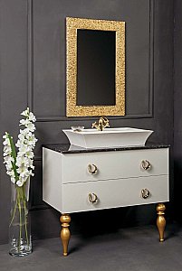 Тумба с раковиной Armadi Art Neoart 80 со столешницей белая для ванной в интернет-магазине Sanbest