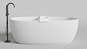 Полка для ванны Salini GABBIANO 1906201M 90 белая матовая купить в интернет-магазине сантехники Sanbest